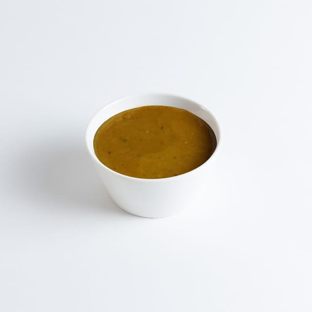 Cup of chorizo sausage gravy.